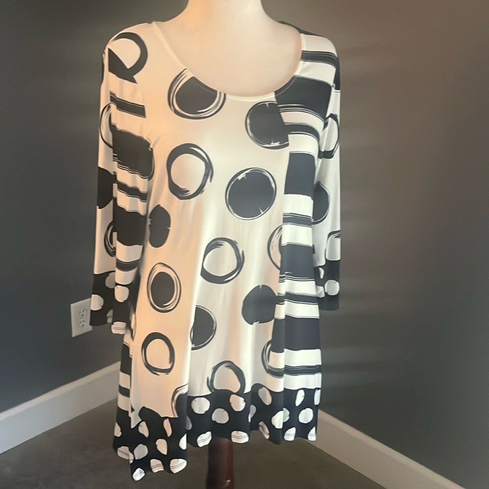 Navy/Cream Michael Tyler Tunic